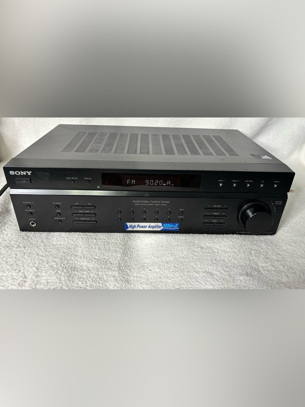 Sony Black Car Audio Video Amplifier Receiver